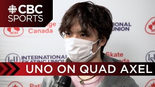 Catching up with world champion Shoma Uno about Ilia Malinins quad axel amp season goals  CBC Sports [upl. by Urdna]