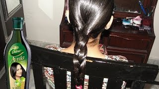 how to do heavy hair oiling at homedabar amla [upl. by Hedy]