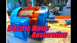 Jointer Motor restoration full motor rebuild [upl. by Sillek]