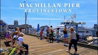 Provincetowns MacMillan Pier PTOWN Massachusetts  4K Scenic Walking Tour with Binaural 🎧 [upl. by Danziger447]