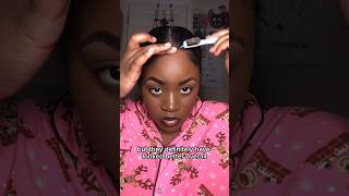 Low Slick Back Ponytail Hack hairtutorial hairstyle naturalhair [upl. by Milicent]