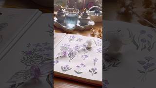 Painting Floral Art with a Glass Dip Pen amp Fountain Pen Ink [upl. by Reni]