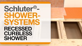 How to Recess a Floor for a Curbless Shower with the Schluter®Shower System [upl. by Ynatsyd480]