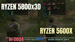 Ryzen 5600X vs Ryzen 5800x3d in 2024 [upl. by Wisnicki]