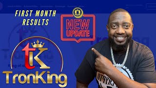 TronKing Review  Smart Contract First Full Month Performance Update [upl. by Woehick]