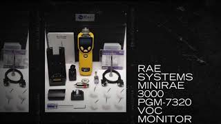 Rae Systems MiniRAE 3000 PGM7320 VOC Monitor [upl. by Cudlip522]