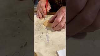 Making leather lace without a tool Part 12 leatherworking leathercraft makingleatherlace [upl. by Gem]