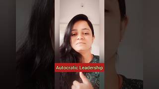 Autocratic Leadership Style I Authoritarian Style of Leadership I leadership shorts short [upl. by Ettennek552]