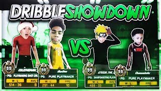 NBA 2K18 DRIBBLE G0D SHOWDOWN STEEZO amp CHEESEAHOLIC VS iRunYew amp COLETHEMAN BEST DRIBBLERS ON 2K18 [upl. by Kora420]