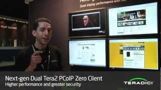 Teradici Live Demo NextGen Secure Tera2 Zero Client VMworld 2012 [upl. by Brigham]