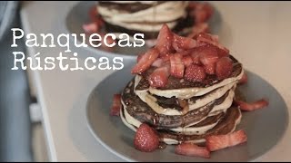 Panquecas Rústicas com Morangos  Vegan [upl. by Armillas457]