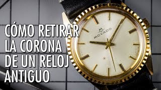 Cómo Retirar La Corona De Un Reloj Vintage Movado [upl. by Marelda]