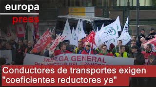 Unos trescientos conductores de transportes de CyL exigen quotcoeficientes reductores yaquot [upl. by Inez485]