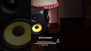 New krk Rokit 5 Classic speakers ❤️🔥 [upl. by Erasmo73]