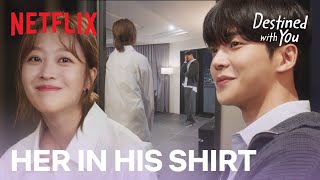 Rowoon is pleasantly surprised by Cho Boah in his shirt  Destined With You Ep 15 ENG SUB [upl. by Giess]