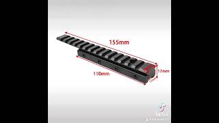 Dovetail Extend Weaver Picatinny Rail Adapter 11mm to 20m Rifle Scope Mount Base [upl. by Fanechka]