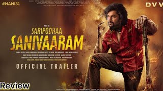 Saripodha Sanivaram TRAILER Review In Hindi [upl. by Ro]