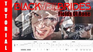 Black Veil Brides  Fields Of Bone Solo Tutorial  TABS [upl. by Hepza]