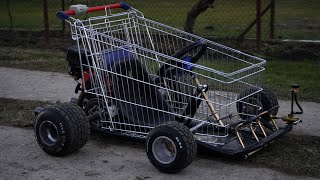 Homemade 200cc SHOPPING GoKart  🛒🏎 [upl. by Inwat]