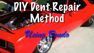 DIY Dent Repair  How To Fix a Car Dent Using Bondo [upl. by Post]