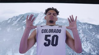 Meet the Buffs Elijah Malone  Colorado Men’s Basketball [upl. by Sergu546]