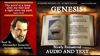 1  Book of Genesis  Read by Alexander Scourby  AUDIO amp TEXT  FREE on YouTube  GOD IS LOVE [upl. by Ahrat104]