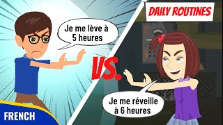 Describe your DAILY ROUTINE in FRENCH  French Speaking Practice for Beginners [upl. by Bezanson]