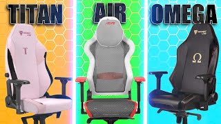 SecretLab Titan Evo vs DxRacer Air vs Secretlab OMEGA [upl. by Ariahs]