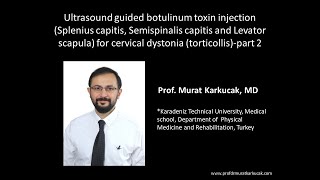 Ultrasound guided BTX injection Splenius capitis Semispinalis capitis and Levator scapula part 2 [upl. by Hacker]