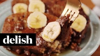 Banana Bread French Toast  Delish [upl. by Wolf]