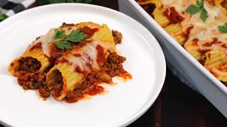 The Most Delicious Meat Stuffed Manicotti [upl. by Gonroff964]