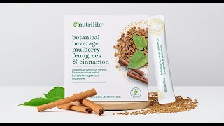 KURANGKAN RISIKO KENCING MANIS dengan Nutrilite Botanical Beverage Mulberry Fenugreek amp Cinnamon [upl. by Fennell954]