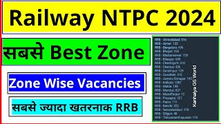 NTPC Zone Wise Vacancy  RRB NTPC Best Zone  NTPC Best Zone  RRB NTPC Vacancy 2024 [upl. by Lebasi]