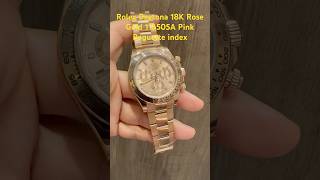 Rolex daytona 18K RG 116505 Pink Dial with Card shorts [upl. by Carper719]