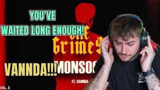 VANNDA  Songha  MONSOON Official Audio REACTION [upl. by Eelyma]