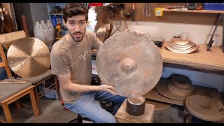 Hammering A Cymbal Blank  Timothy Roberts Cymbals [upl. by Willi]