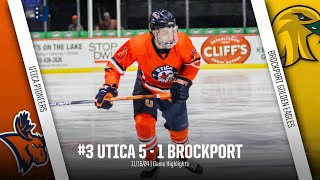 3 Utica vs Brockport  Mens Hockey Highlights  111624 [upl. by Attenauq843]