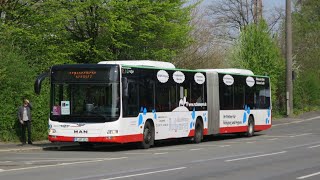 Sound Bus MAN NG 323  16  Bahnen der Stadt Monheim GmbH Monheim Kreis Mettmann [upl. by Esiahc]