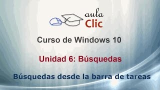 Curso de Windows 10 62 Búsquedas desde la barra de tareas [upl. by Llydnek472]