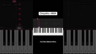 Chiquitita piano pianotutorial [upl. by Ssidnac]