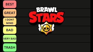 Ranking every single brawl stars brawler Tier List [upl. by Onilegna]