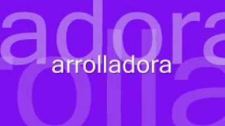 la arrolladora no te conviene con letra [upl. by Glarum]