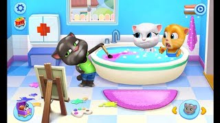 बोलने वाली बिल्ली का गेम  billi wala game  my talking tom and friends episode1 Billigame game4ap [upl. by Anaud]