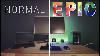 EASY to Install RGB Light Strips for an EPIC Desk Setup [upl. by Haissem]