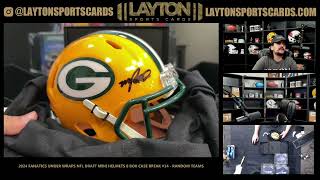 2024 Fanatics Under Wraps NFL Draft Signed Mini Helmets 8 Box Case Break 14 [upl. by Danna]