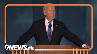 Biden gets a rousing ovation from Democrats as he gives Harris an enthusiastic endorsement [upl. by Melan922]