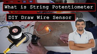 String Potentiometer İpli Potansiyometre Nedir Kullanımı ve İnceleme Arduino [upl. by Sholem]