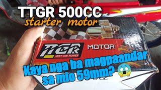 INSTALLING TTGR 500CC MOTOR STARTER ON MY MIO SPORTY 59MM [upl. by Knighton]