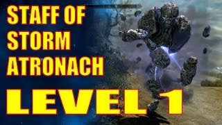 Skyrim Legendary  Level 1 SPECIAL OP The Staff of Storm Atronach [upl. by Bently]