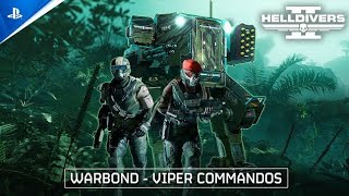 Helldivers 2  Viper Commandos Warbond Trailer  PS5  PC Games [upl. by Carry]